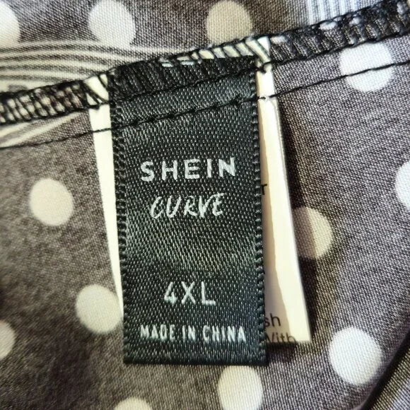 Shein Curve 4XL Skirt Black White - Picture 3 of 5